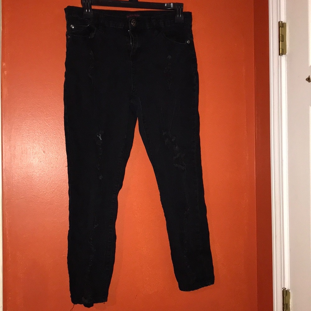 Junior Black Jeans